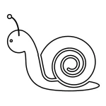 coloriage Escargot à imprimer pour enfant de 10 ans