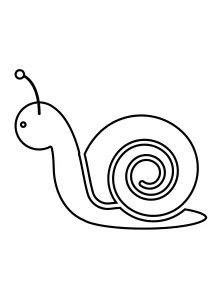 coloriage Escargot à imprimer pour enfant de 10 ans