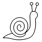 coloriage Escargot gratuit a imprimer