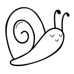 coloriage Escargot educatif pour enfant