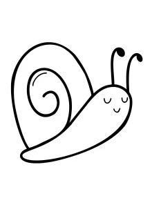 coloriage Escargot educatif pour enfant