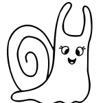 coloriage Escargot pour enfant de 5 ans