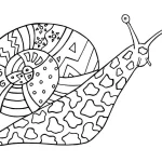 coloriage Escargot pour enfant de à imprimer