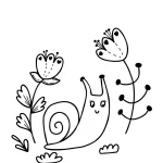 coloriage Escargot a dessiner et imprimer
