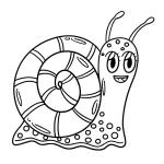 imprimer coloriage Escargot