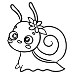 coloriage Escargot pour enfants
