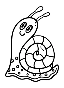 coloriage Escargot à imprimer pour enfants