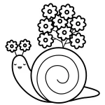 coloriage Escargot à imprimer pour enfants