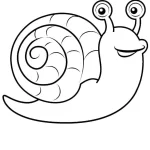 coloriage Escargot et découpage à imprimer