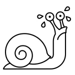 coloriage Escargot educatif pour enfant