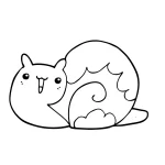 coloriage Escargot pour enfant à imprimer