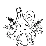 coloriage Escargot pour enfants a imprimer gratuit