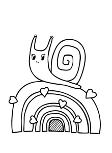 coloriage Escargot et apprentissage