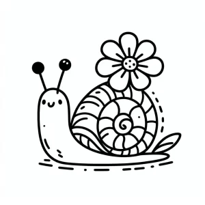 coloriage Escargot à imprimer pour enfant de 7 ans