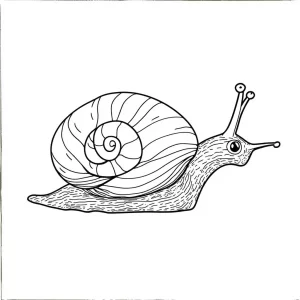 coloriage Escargot à imprimer gratuitement pdf