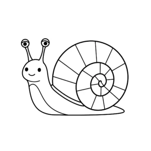télécharger coloriage Escargot à coquille géométrique gratuit