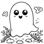 coloriage Fantôme à imprimer gratuitement pdf