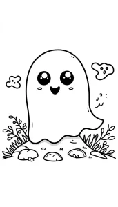 coloriage Fantôme à imprimer gratuitement pdf