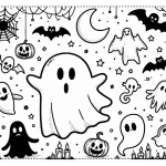 coloriage Fantôme à imprimer
