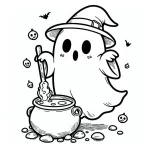 coloriage Fantôme pour enfants à télécharger