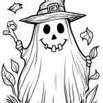 coloriage Fantôme gratuit pour enfants