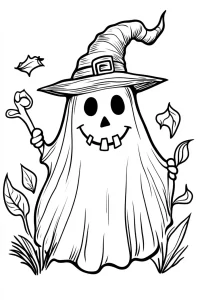 coloriage Fantôme gratuit pour enfants