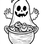 coloriage Fantôme à imprimer pour enfants