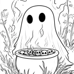 coloriage Fantôme à imprimer gratuitement