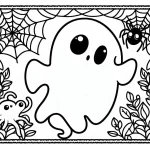 coloriage Fantôme pour bebe a imprimer