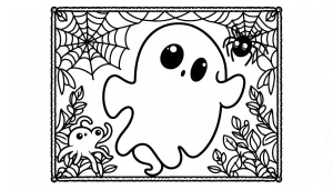 coloriage Fantôme pour bebe a imprimer