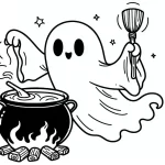 coloriage Fantôme à imprimer gratuitement pdf