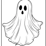 coloriage Fantôme à imprimer kawaii