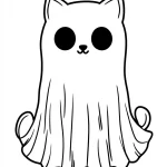 coloriage Fantôme pour bebe a imprimer
