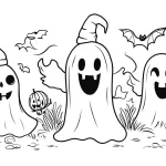 coloriage Fantôme à imprimer pour enfant de 10 ans