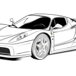 coloriage Ferrari en ligne