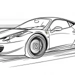 télécharger coloriage Ferrari gratuit