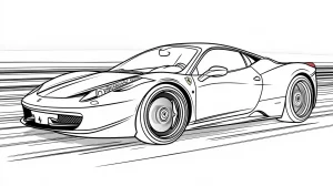 télécharger coloriage Ferrari gratuit