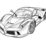 imprimer coloriage Ferrari