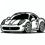 coloriage Ferrari d