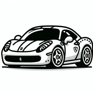 coloriage Ferrari d