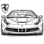 coloriage Ferrari en ligne