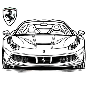 coloriage Ferrari en ligne