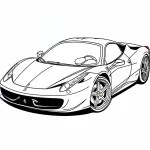 coloriage Ferrari en ligne