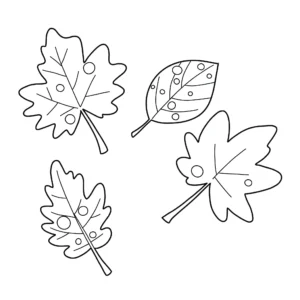 coloriage Feuilles d’automne à imprimer