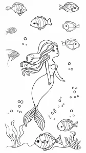Girl coloring pages for kids to print