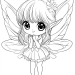Girl coloring and cutting to print