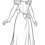 to print free girl coloring page