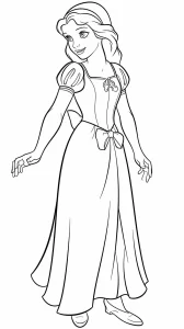 to print free girl coloring page