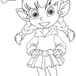 print coloring girl