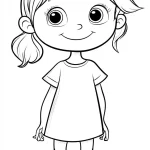 Girl coloring pages for kids to print
